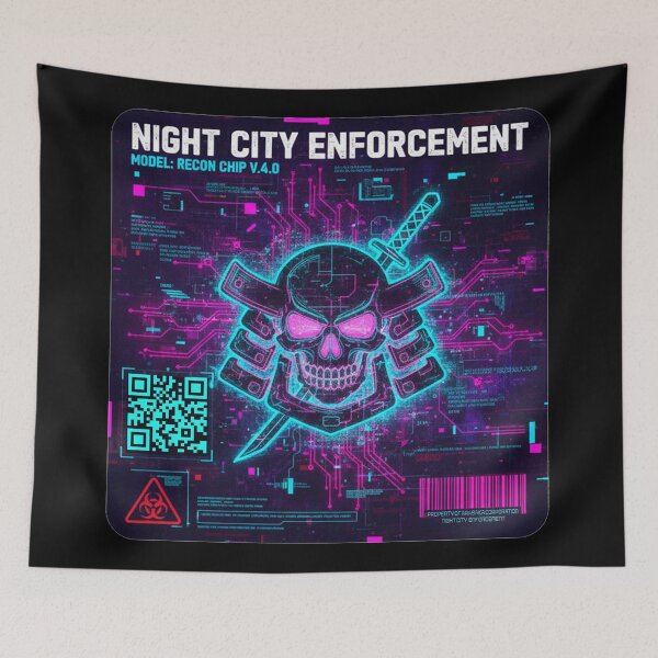 Item preview, Cyberpunk  - Night city Enforcement - Recon Chip  designed and sold by clubtee.