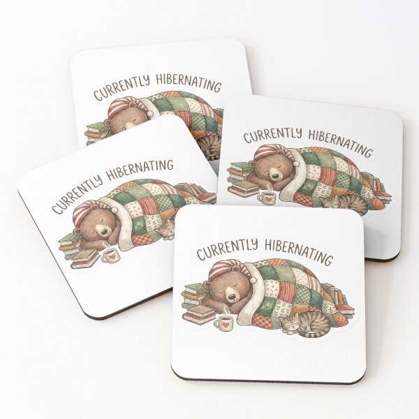 Item preview, Cozy Bear "Currently Hibernating" Winter designed and sold by StickyGuys.