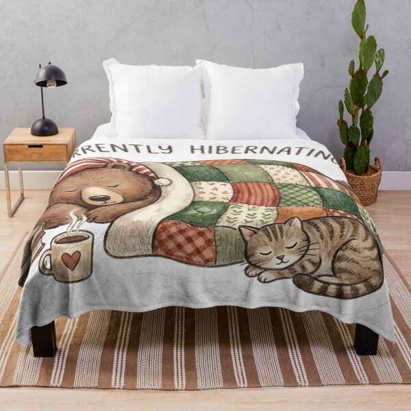Item preview, Cozy Bear "Currently Hibernating" Winter designed and sold by StickyGuys.