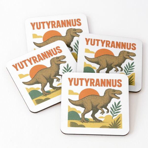 Item preview, Yutyrannus Vintage Poster Style designed and sold by PopPizzazz.