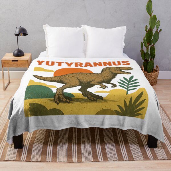 Item preview, Yutyrannus Vintage Poster Style designed and sold by PopPizzazz.