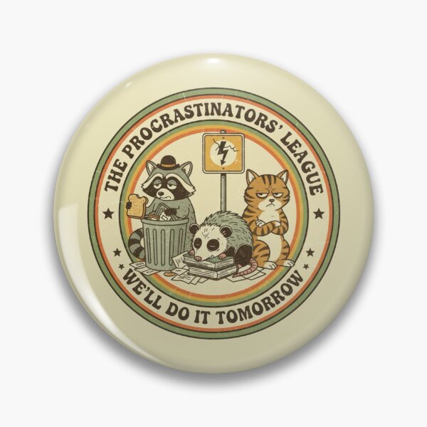 Item preview,  We’ll Do It Tomorrow – Vintage Burnout Raccoon Club designed and sold by Whisky1111.