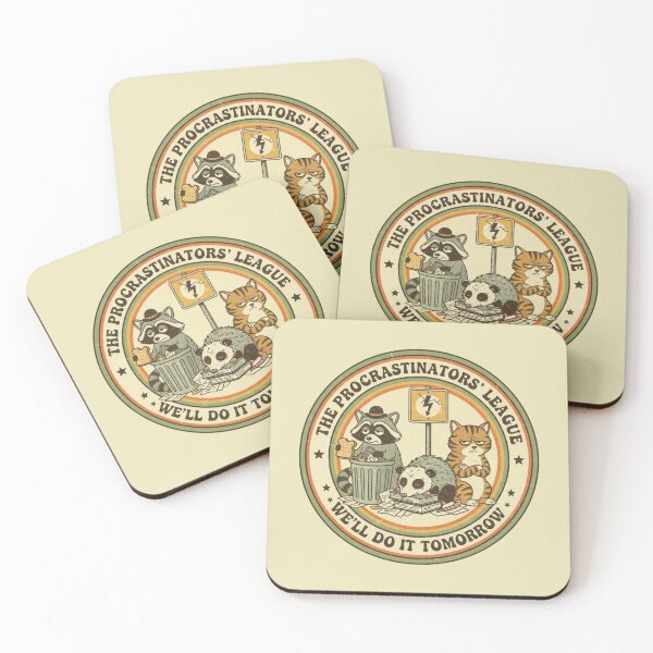 Item preview,  We’ll Do It Tomorrow – Vintage Burnout Raccoon Club designed and sold by Whisky1111.