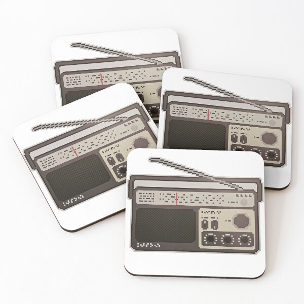 Item preview, "8-Bit Airwaves" – Retro Pixel Radio Design designed and sold by WheresMyMojo.