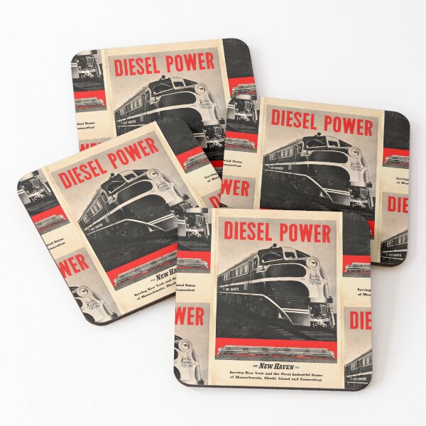 Item preview, Vintage New Haven Railroad Poster | Mid-Century Diesel Power Art | Streamlined Locomotive Ad | Industrial Retro Train Decor designed and sold by artofuniverse.