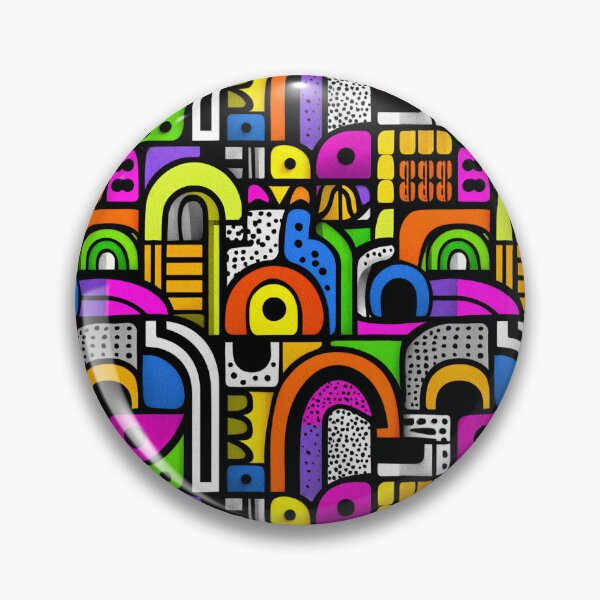 Item preview, Neo-Memphis Geometric Abstract Pattern designed and sold by ikidyounot.