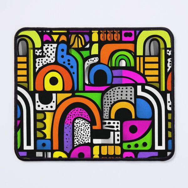 Item preview, Neo-Memphis Geometric Abstract Pattern designed and sold by ikidyounot.