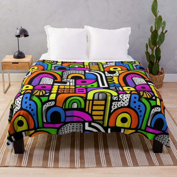 Item preview, Neo-Memphis Geometric Abstract Pattern designed and sold by ikidyounot.