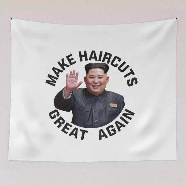 Item preview, Make Haircuts Great Again, Rocketman, Supreme Leader, funnyfits70, Humor, Funny, retro, vintages, funny quotes, animal humor, designed and sold by FunnyFits70.