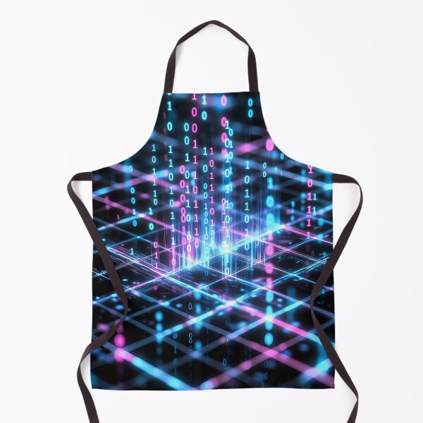 Item preview, Futuristic Glowing Blue& Pink Grid Pattern (image size 7840x11680) designed and sold by Digital-Davinci.
