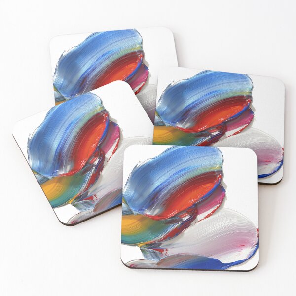 Item preview, Colorful Brushstrokes on White Background designed and sold by lautir.
