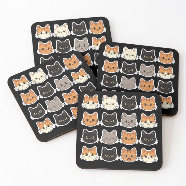 Item preview, Cute Cat Faces orange and black cat Fun Cat Pattern Cat Lovers designed and sold by GrumpySableye.