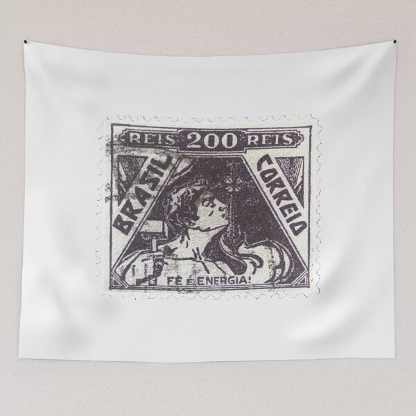 Item preview, Brasil Correio Vintage 200 Reis Postage Stamp designed and sold by red-amber65.
