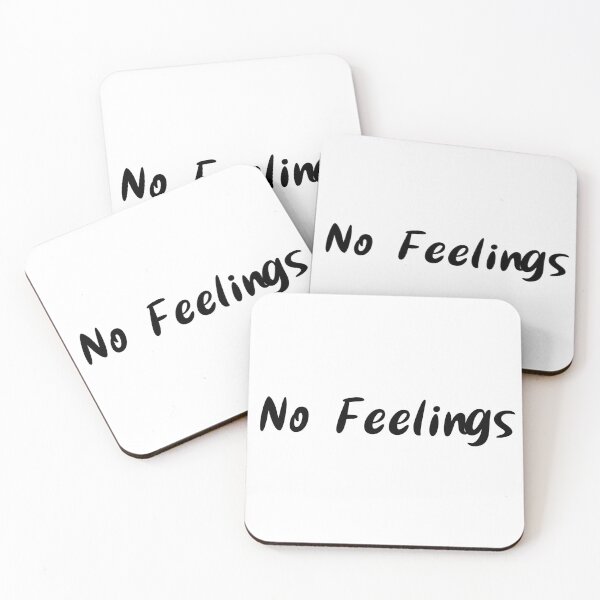 Item preview, No Feelings - Minimalist Grunge Apathy Quote Typography designed and sold by HimBoo.