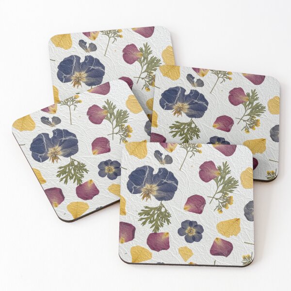 Item preview, Indigo Pansy Pressed Flowers designed and sold by Kaleidoscope Print.