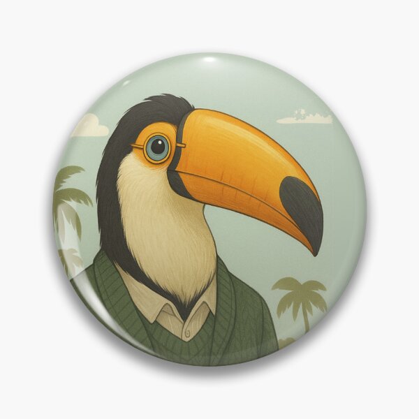 Item preview, THE GENTLEMAN TOUCAN designed and sold by TheWonkyEaselCo.