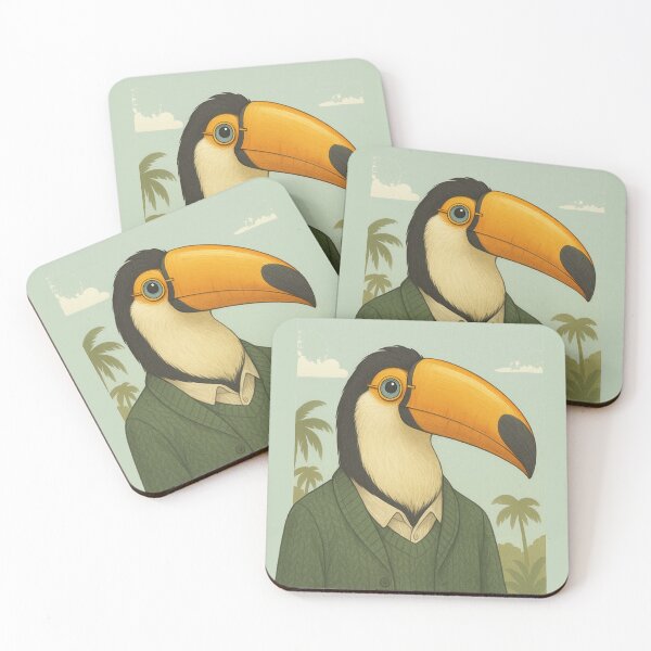 Item preview, THE GENTLEMAN TOUCAN designed and sold by TheWonkyEaselCo.