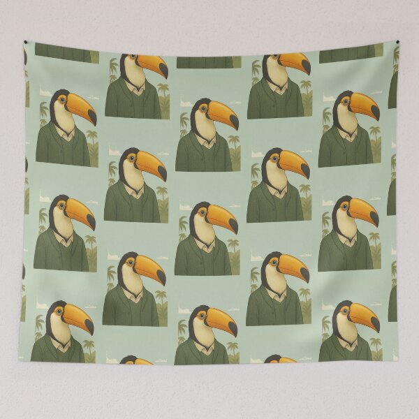 Item preview, THE GENTLEMAN TOUCAN designed and sold by TheWonkyEaselCo.