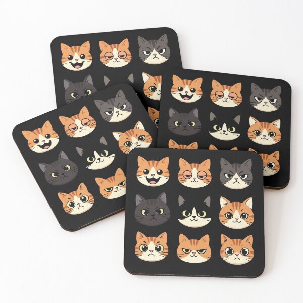 Item preview, Assorted Cat Faces Cute Cat  – Funny Feline designed and sold by GrumpySableye.