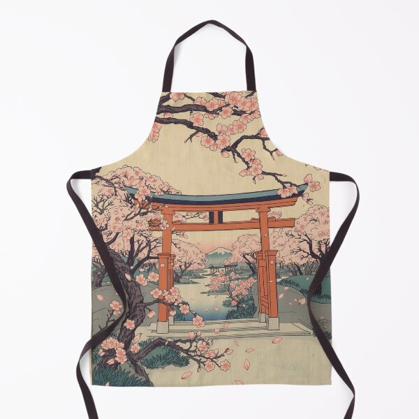 Item preview, Japanese Cherry Blossom Ukiyo-e Art | Sakura Garden Woodblock Print Style Hiroshige Hokusai Inspired designed and sold by Vandy Fullam.