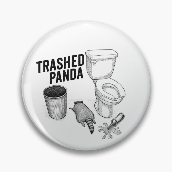 Item preview, Funny passed-out raccoon trashed Panda Racoon designed and sold by first-shirt ⭐ ⭐ ⭐ ⭐ ⭐.
