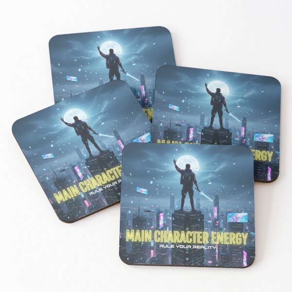 Item preview, Main Character Energy: Rule Your Reality - Cyberpunk Night City Vibe designed and sold by JanRizz.