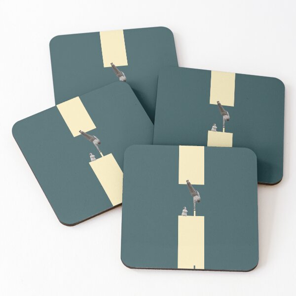 Item preview, Balance of Worlds | Minimalist Surreal Collage in Muted Green & Warm Yellow designed and sold by skcollage.