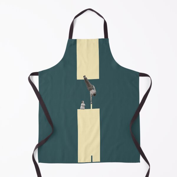 Item preview, Balance of Worlds | Minimalist Surreal Collage in Muted Green & Warm Yellow designed and sold by skcollage.