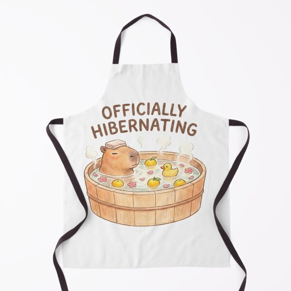Item preview, Cozy Capybara Spa Day "Officially Hibernating" designed and sold by StickyGuys.