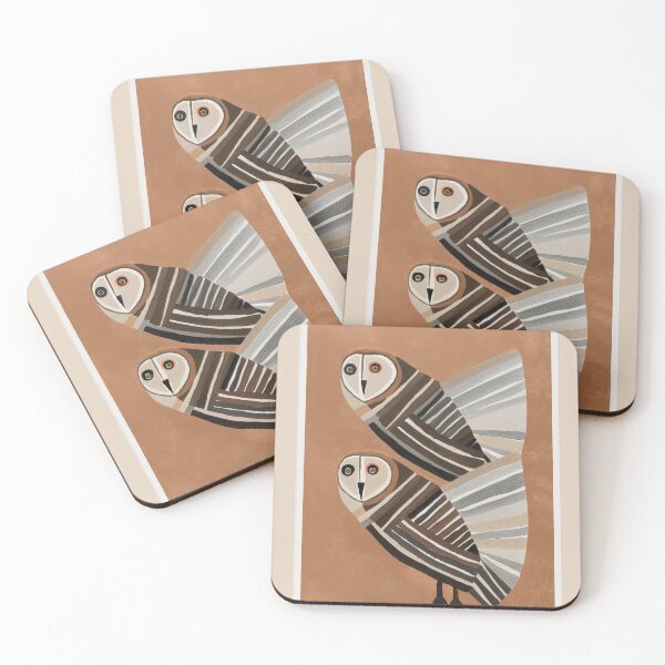 Item preview, Striped Owl Pair designed and sold by Branka Kodzoman.