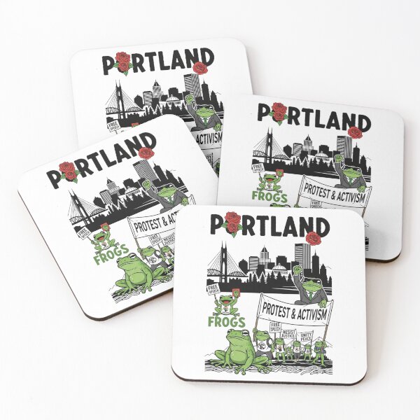 Item preview, Portland Frog Protest: The Rose Art City Activism designed and sold by w66aboo.