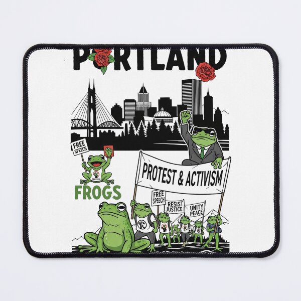 Item preview, Portland Frog Protest: The Rose Art City Activism designed and sold by w66aboo.