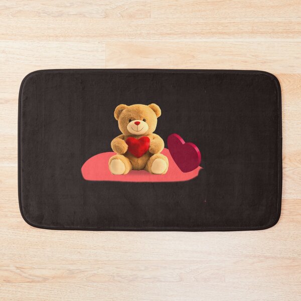 Item preview, Light Brown Teddy Bear with Red Floral Love Theme designed and sold by VeenaArtStudio.