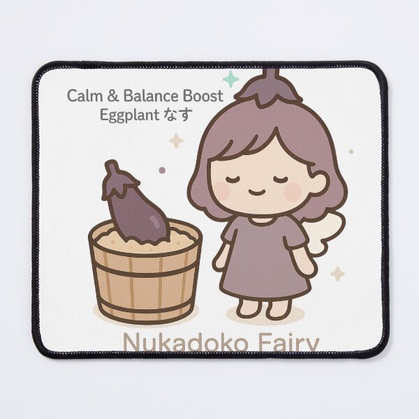 Item preview, Nukadoko Fairy – Eggplant Edition | Calm & Balance Japanese Fermentation Art designed and sold by Yohei-Studio.