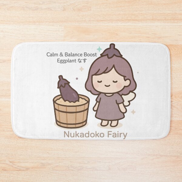 Item preview, Nukadoko Fairy – Eggplant Edition | Calm & Balance Japanese Fermentation Art designed and sold by Yohei-Studio.