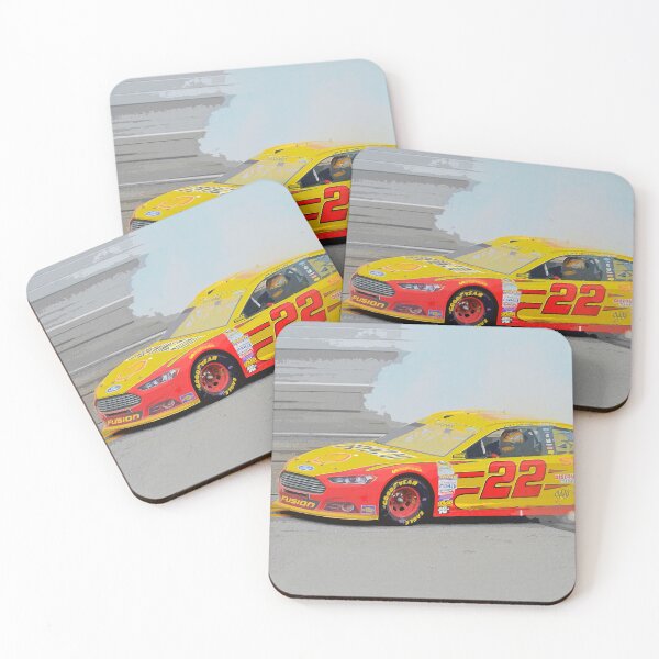 Item preview, Joey Logano doing donuts to celebrate in his 2025 Nascar Cupcar watercolor designed and sold by Rodissimus1984.