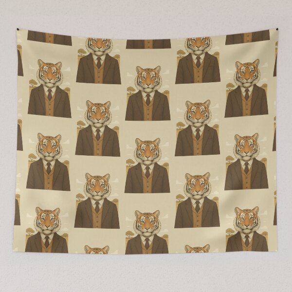 Item preview, THE GENTLEMAN TIGER designed and sold by TheWonkyEaselCo.