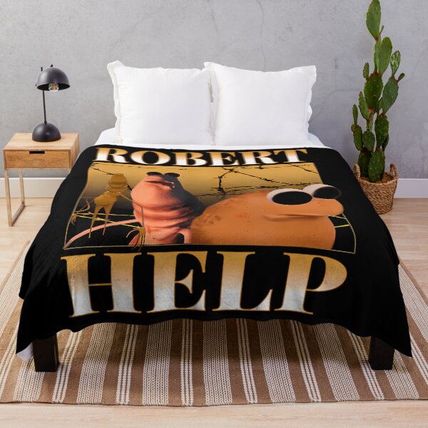 Item preview, Robert Help Quote Style Worm Meme Trending By Retro Funny designed and sold by JulioSanchez61.