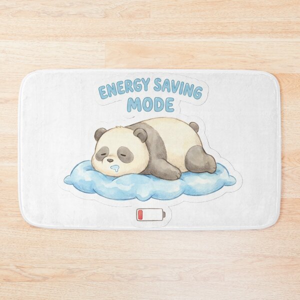 Item preview, Funny Panda "Energy Saving Mode" Cozy Winter designed and sold by StickyGuys.