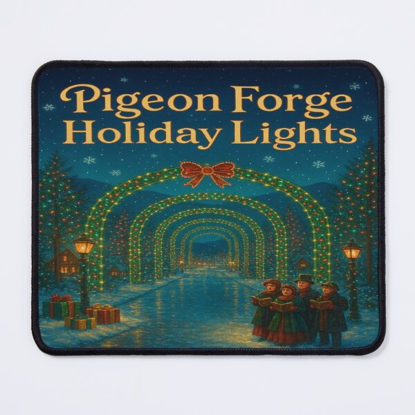Item preview, Pigeon Forge Holiday Lights – Magical Smoky Mountain Christmas Night Scene designed and sold by Globalcitytees.
