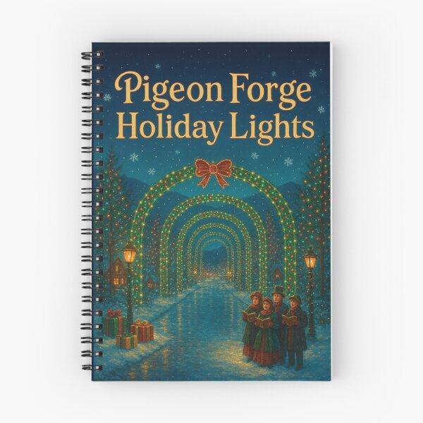 Item preview, Pigeon Forge Holiday Lights – Magical Smoky Mountain Christmas Night Scene designed and sold by Globalcitytees.