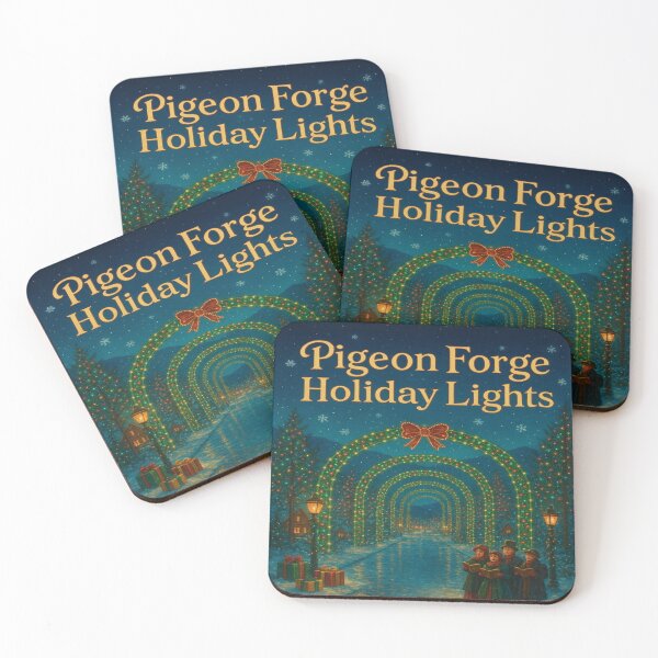 Item preview, Pigeon Forge Holiday Lights – Magical Smoky Mountain Christmas Night Scene designed and sold by Globalcitytees.