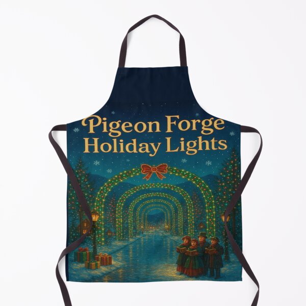 Item preview, Pigeon Forge Holiday Lights – Magical Smoky Mountain Christmas Night Scene designed and sold by Globalcitytees.