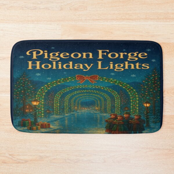 Item preview, Pigeon Forge Holiday Lights – Magical Smoky Mountain Christmas Night Scene designed and sold by Globalcitytees.