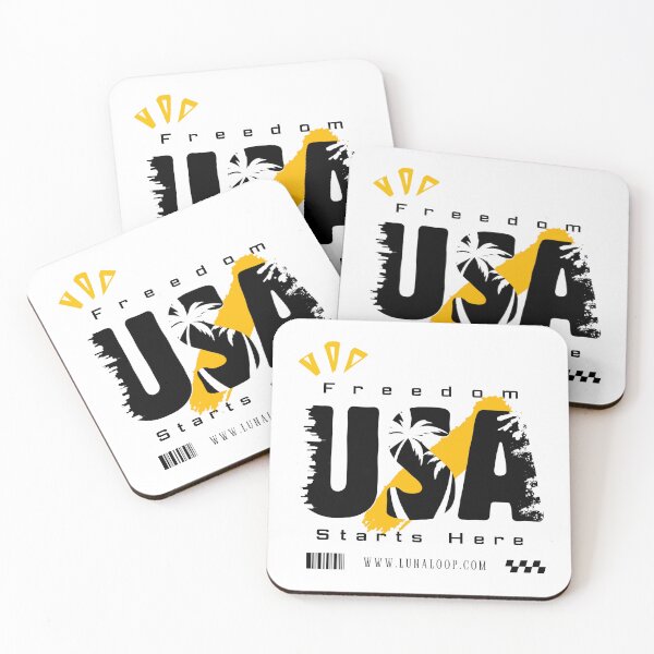 Item preview, USA Freedom Typography Design | United States designed and sold by LunaLoop.