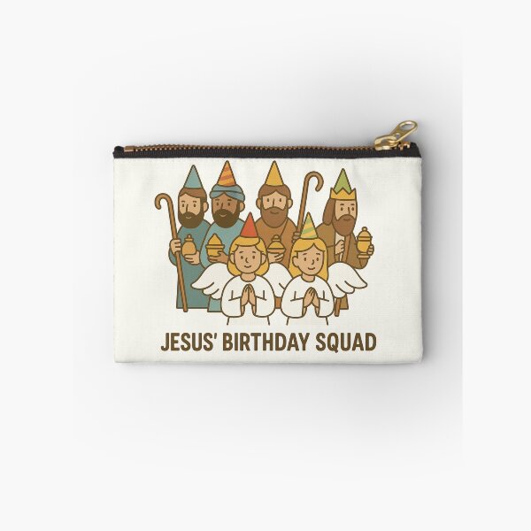 Item preview, Jesus' Birthday Squad Greeting Card – Cute Nativity Party Crew designed and sold by PunchDrop.
