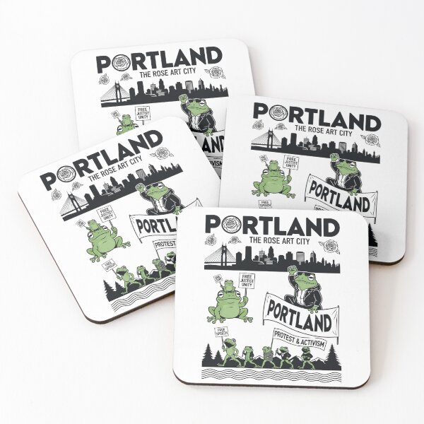 Item preview, Retro Portland Frog Protest Graphic – Activism & Free Speech designed and sold by w66aboo.