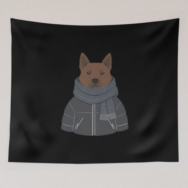 Item preview, Chill Dog Winter Walk – Cool Streetwear Dog Vector Art designed and sold by ColorSplash123.