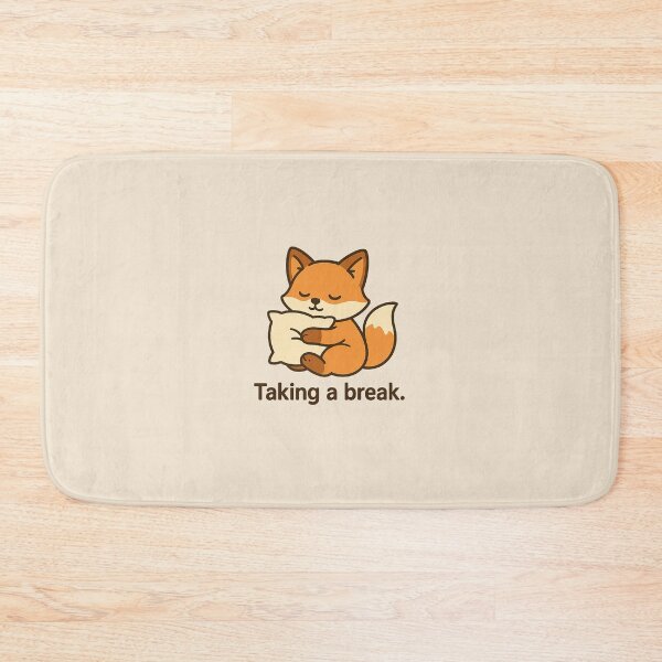 Item preview, Taking a Break Fox – Cozy Nap & Low Battery Mood designed and sold by Still Breathing Studio.