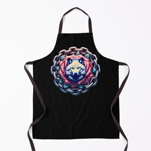 Item preview, Mystical wolf in roses with chains designed and sold by ReneMM.